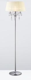 Olivia Polished Chrome-Ivory Cream Crystal Floor Lamps Diyas Contemporary Crystal Floor Lamps Olivia Polished Chrome-Ivory Cream Crystal Floor Lamps Diyas Contemporary Crystal Floor Lamps